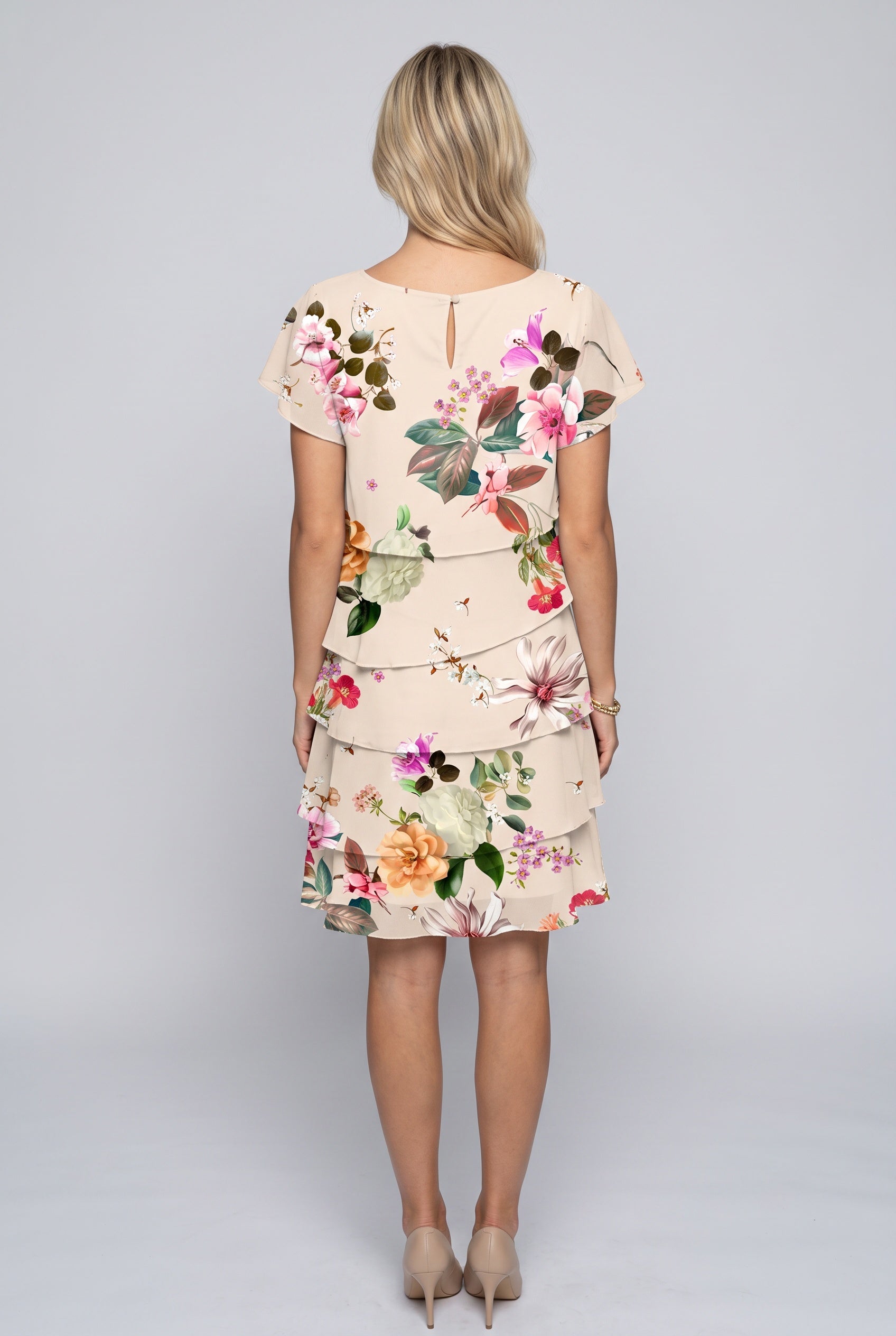 Dalia | Floral Tiered Mini Dress