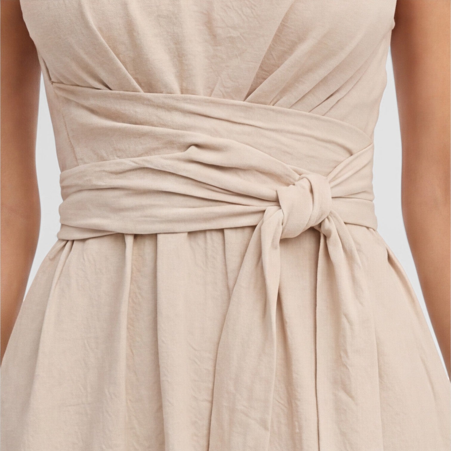 Elena | Twist Waist Sleeveless Maxi Dress