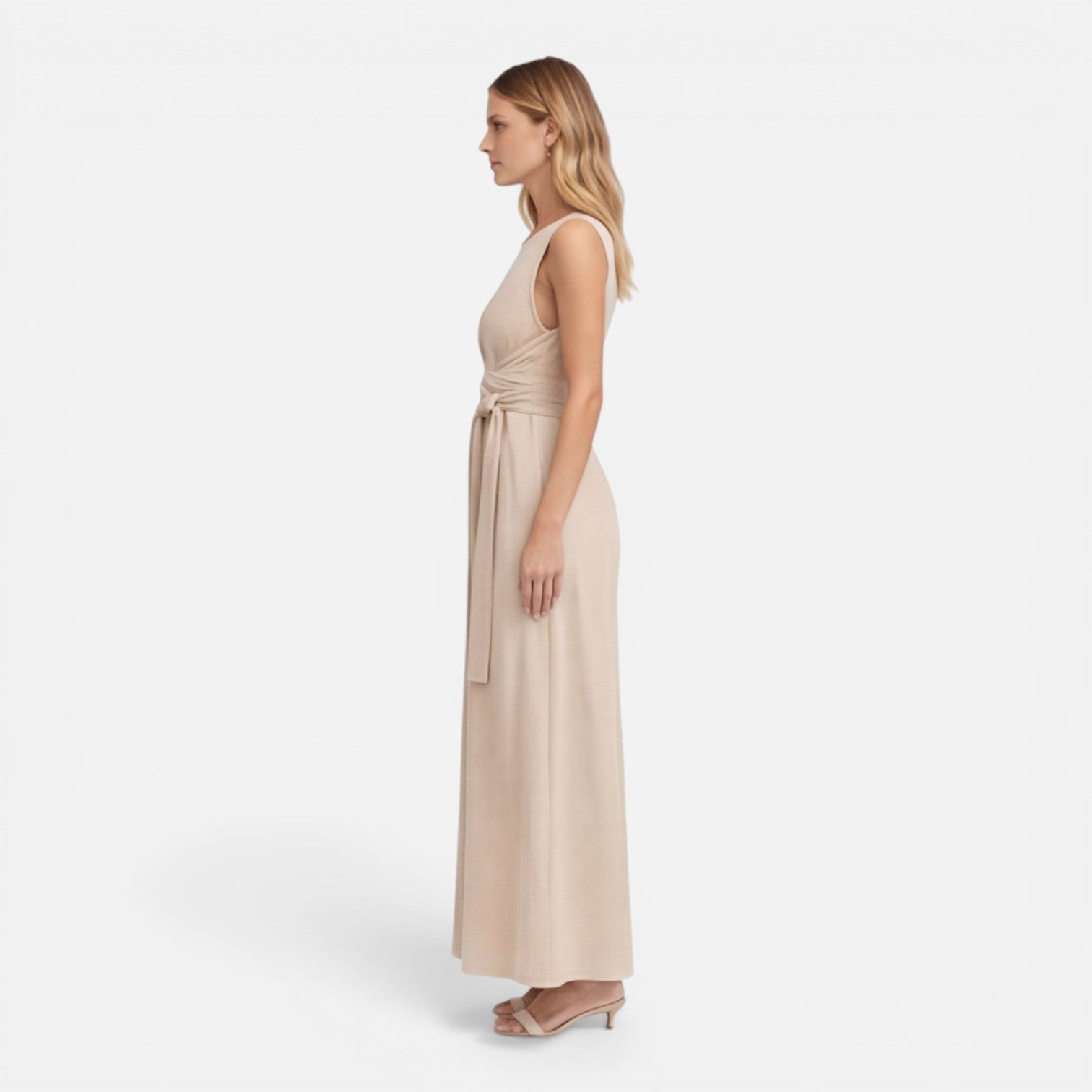 Elena | Twist Waist Sleeveless Maxi Dress