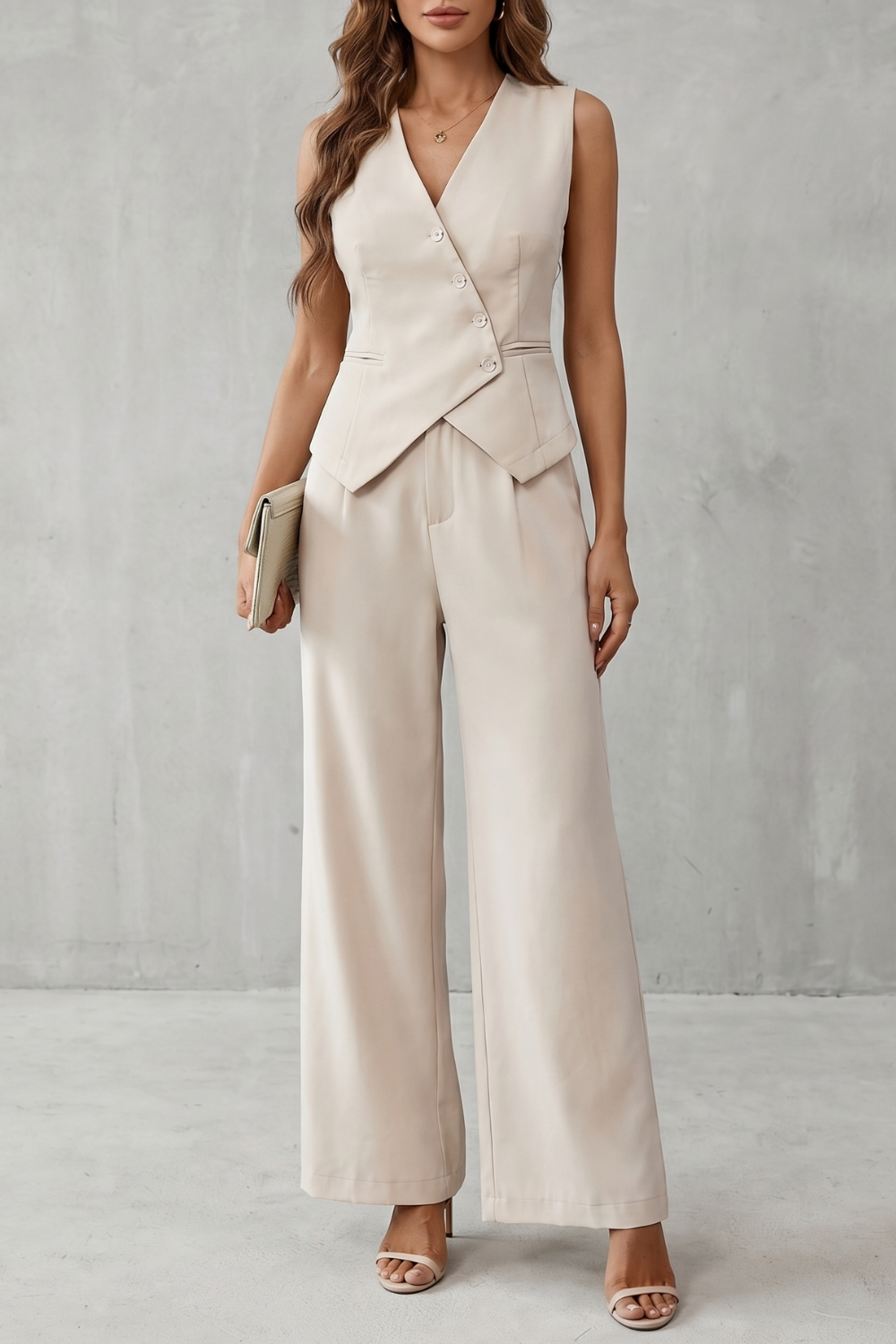 Opal | Tailored Sleeveless Vest & Trouser Set