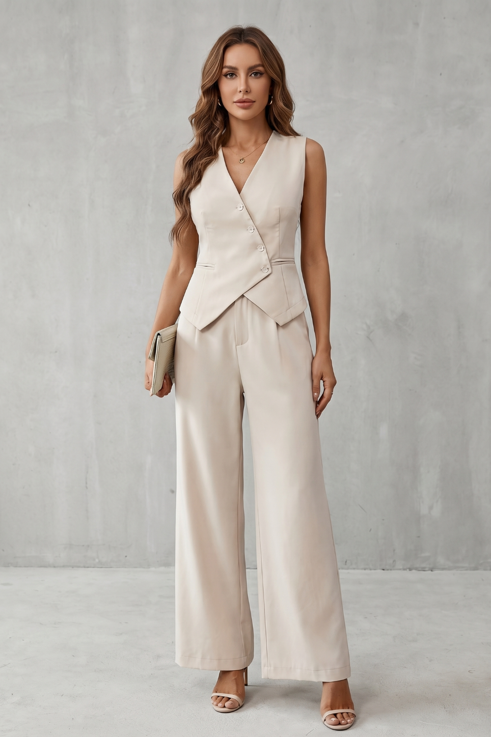 Opal | Tailored Sleeveless Vest & Trouser Set