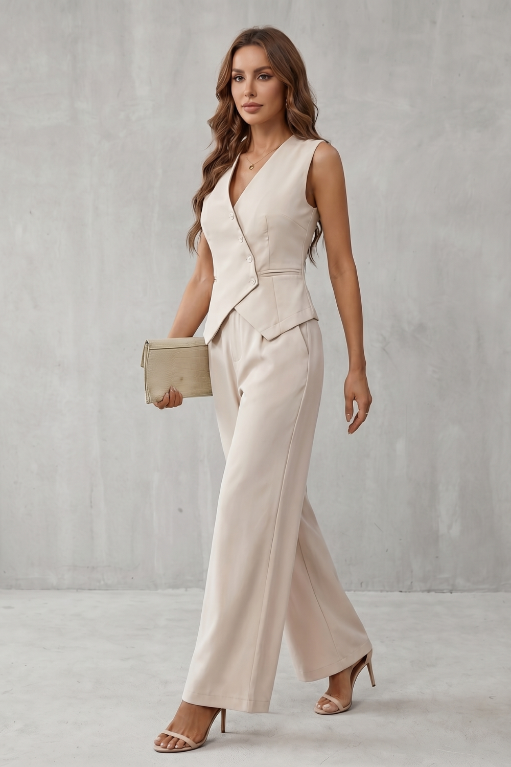Opal | Tailored Sleeveless Vest & Trouser Set