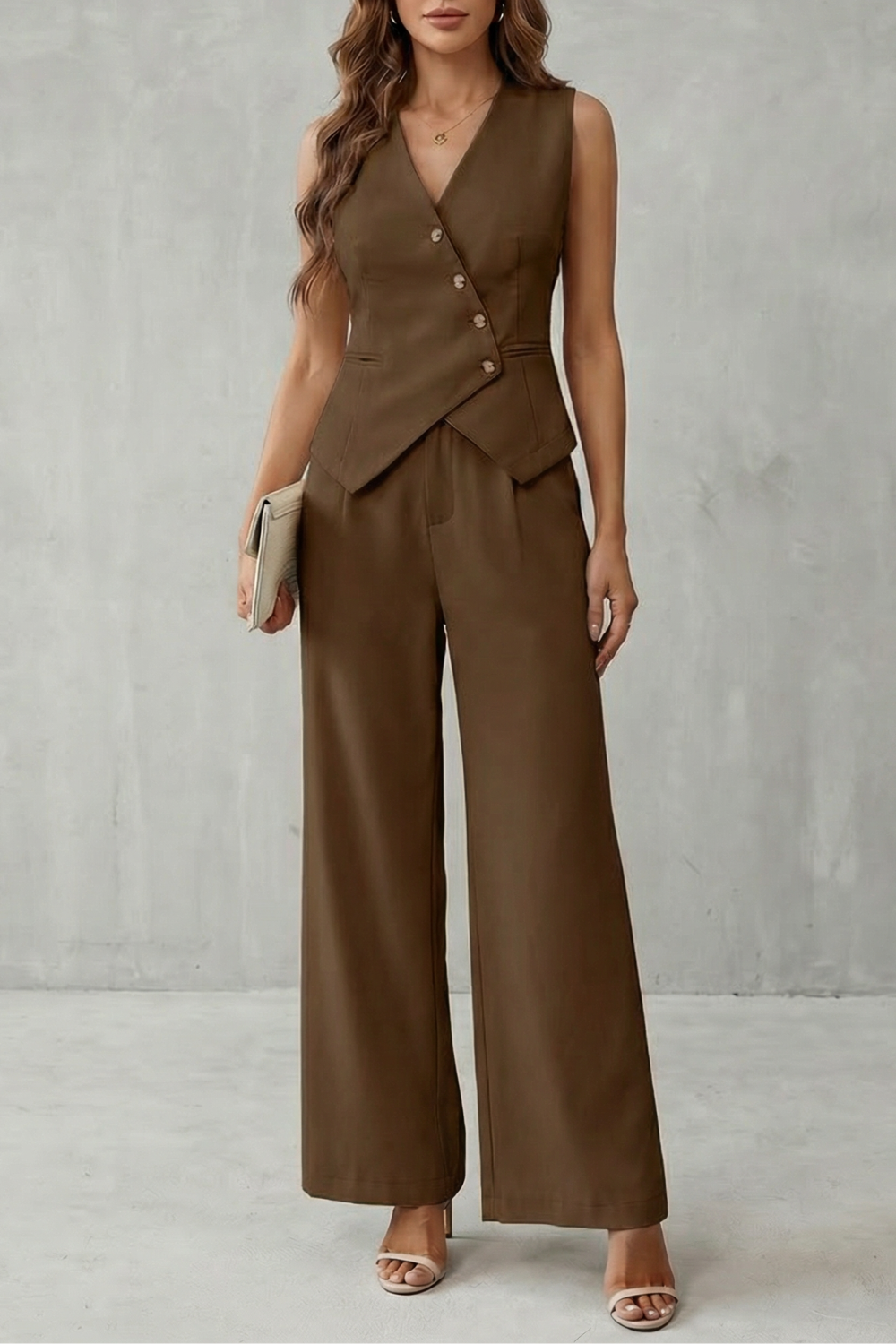 Opal | Tailored Sleeveless Vest & Trouser Set