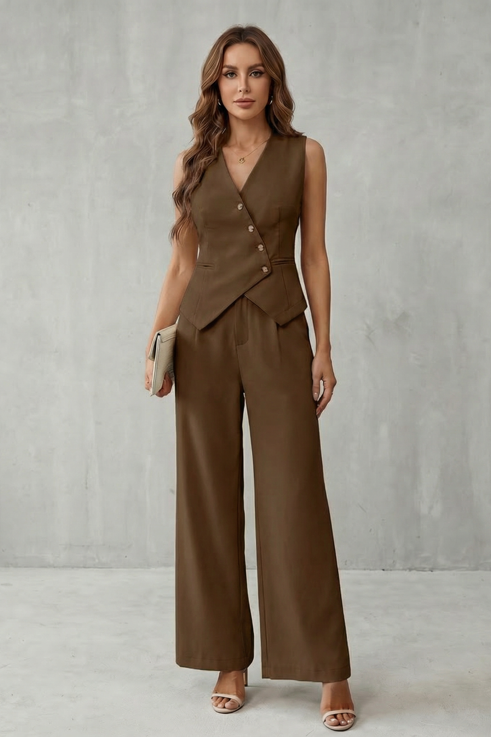 Opal | Tailored Sleeveless Vest & Trouser Set