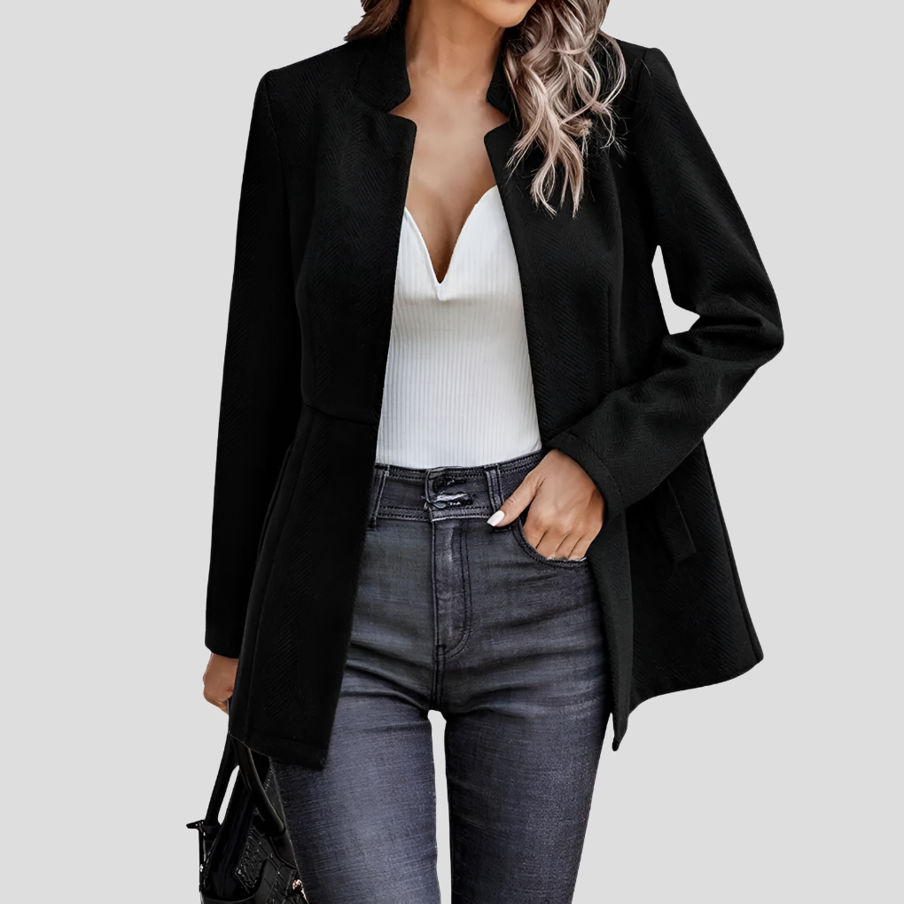 Beatrix | Long Open-Collar Blazer