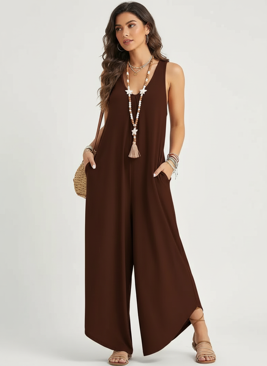 Eden | Sleeveless Wide-Leg Jumpsuit