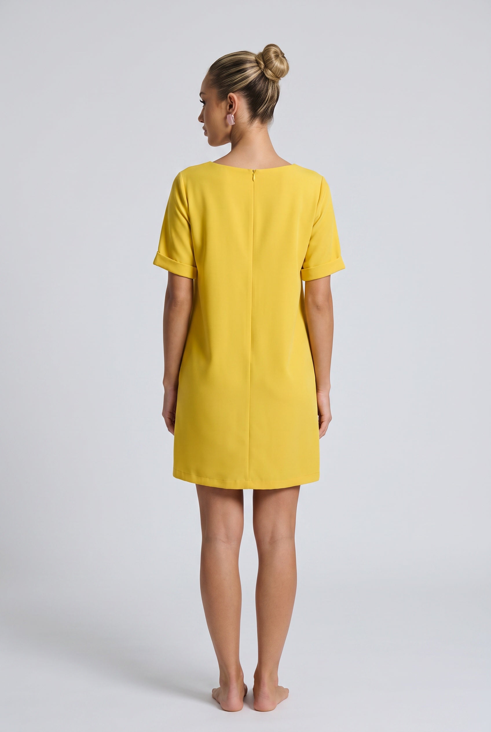 Lotte | 3/4 Sleeve Minimal Mini Dress