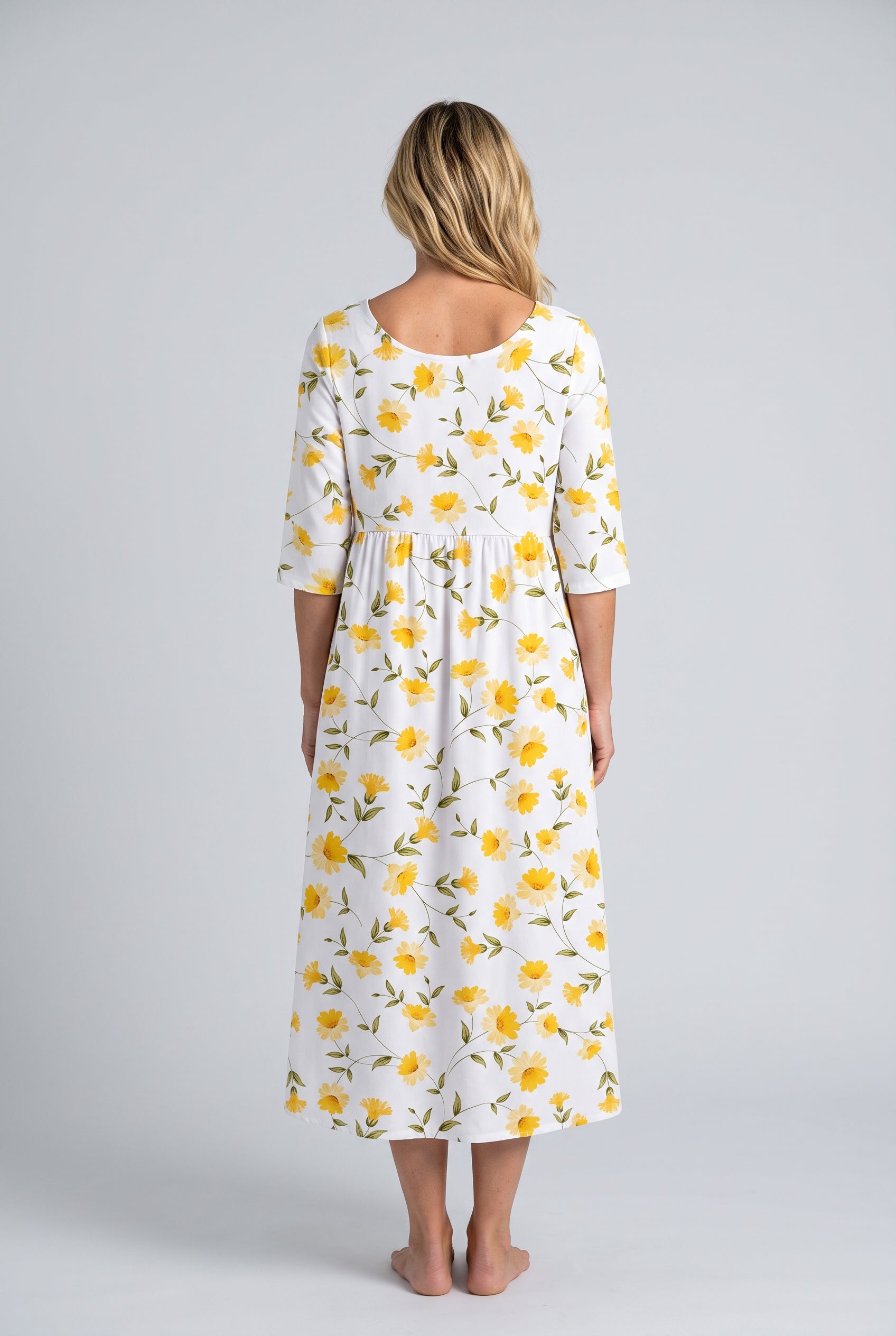 Callie | Loose Fit Short Sleeve Midi Dress
