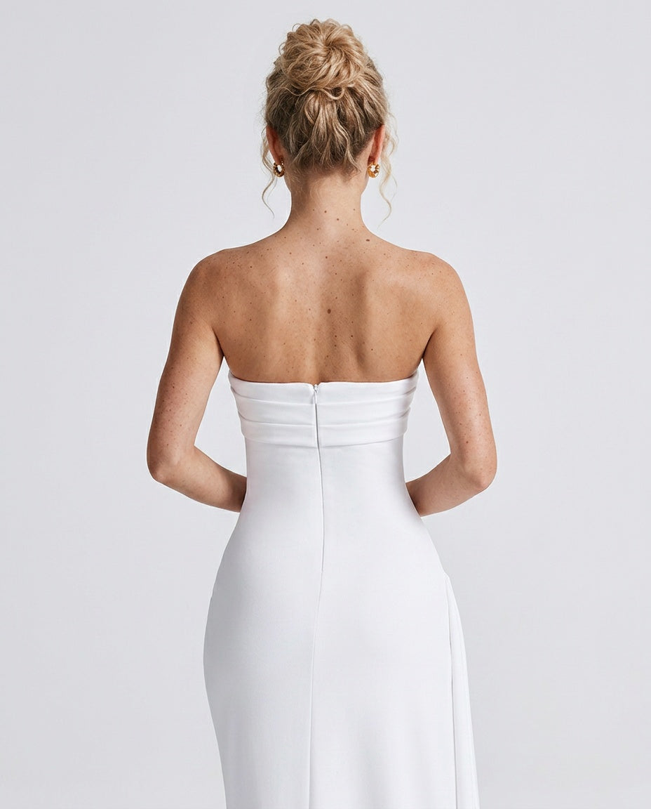 Ondine | Corset Lace-Up Maxi Dress