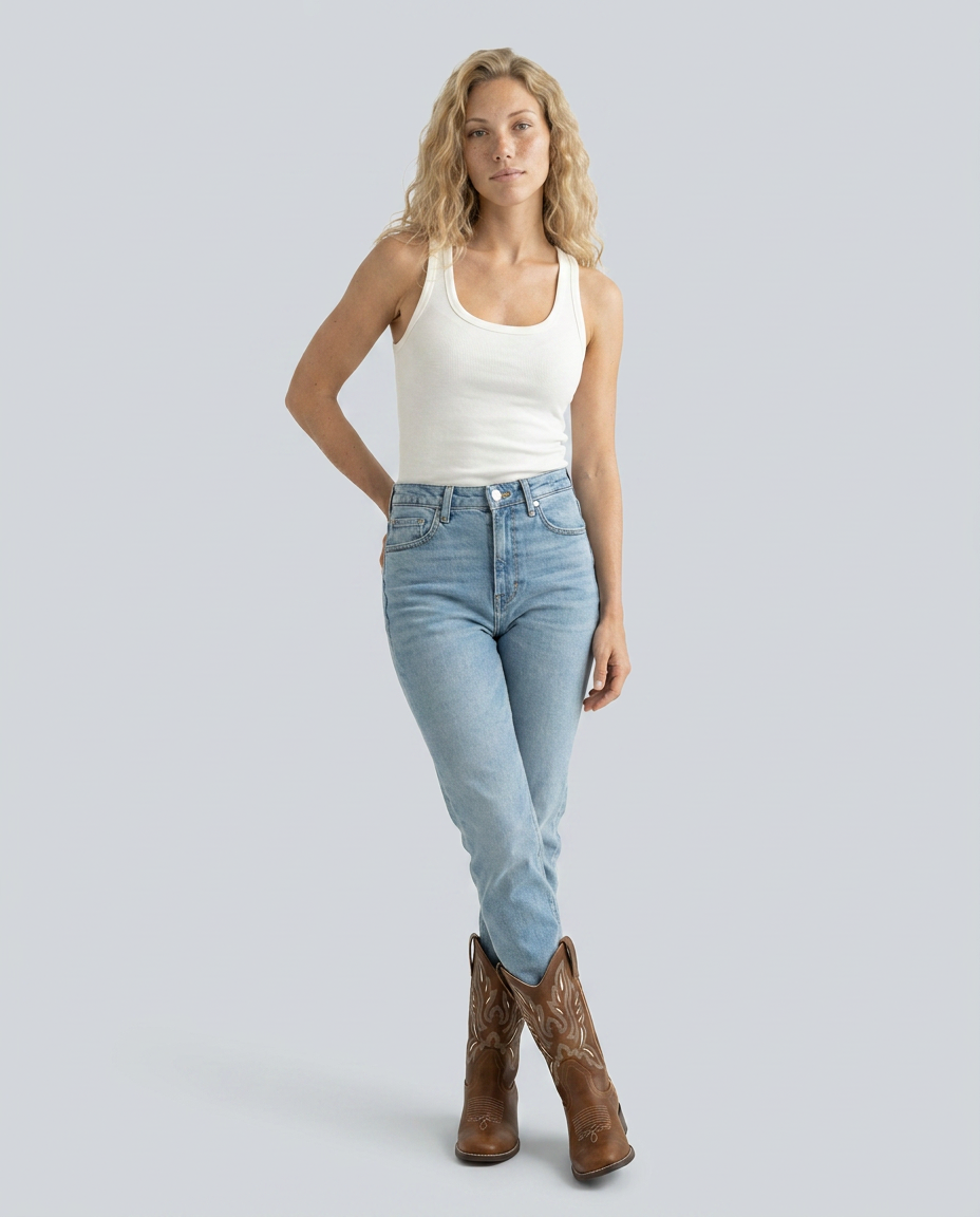 Odette | Embroidered Knee-High Western Cowboy Boot