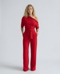 Gracie | Off-Shoulder Jumpsuit with Wide-Leg Trousers