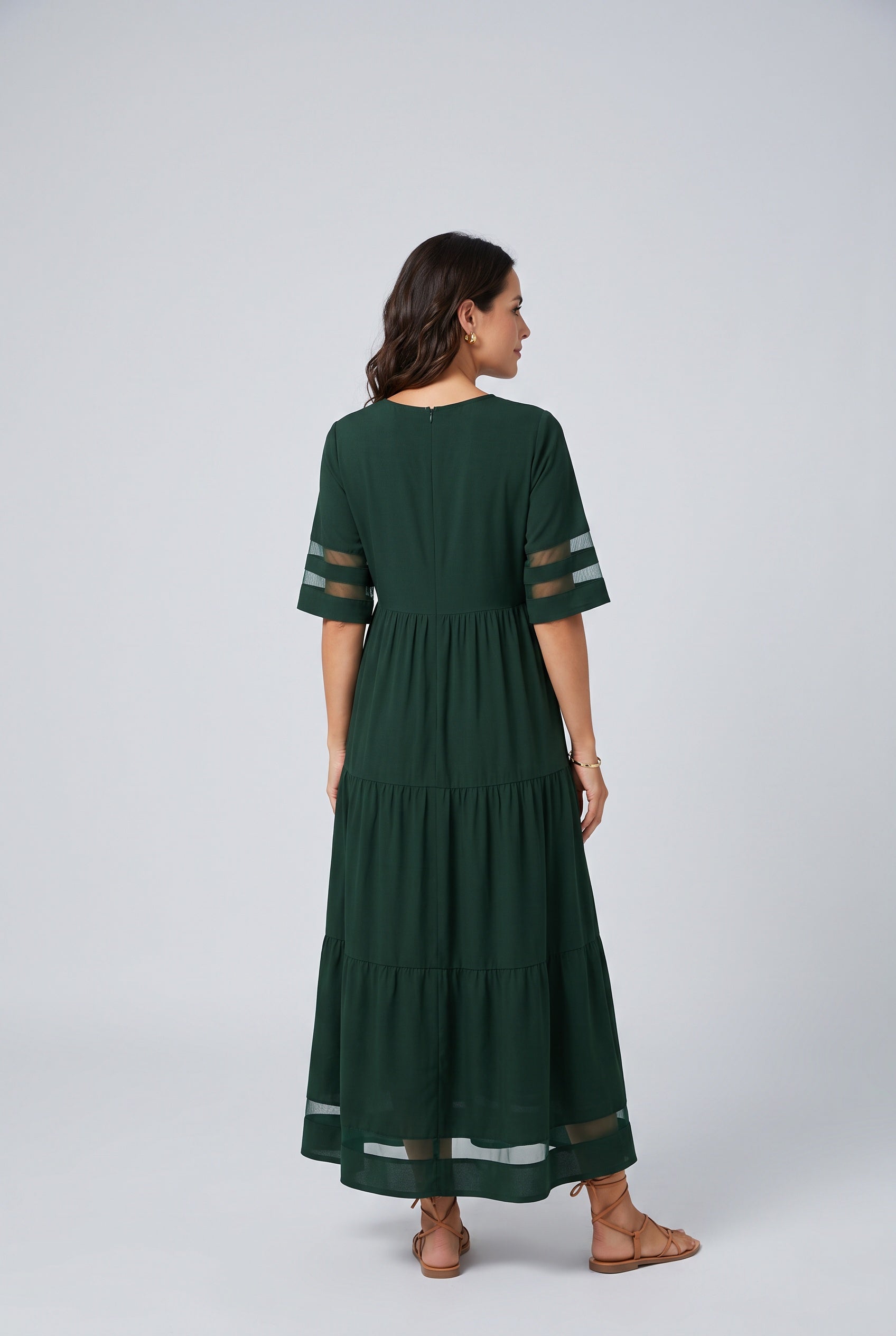Talia | Round Neck Relaxed Maxi Dress