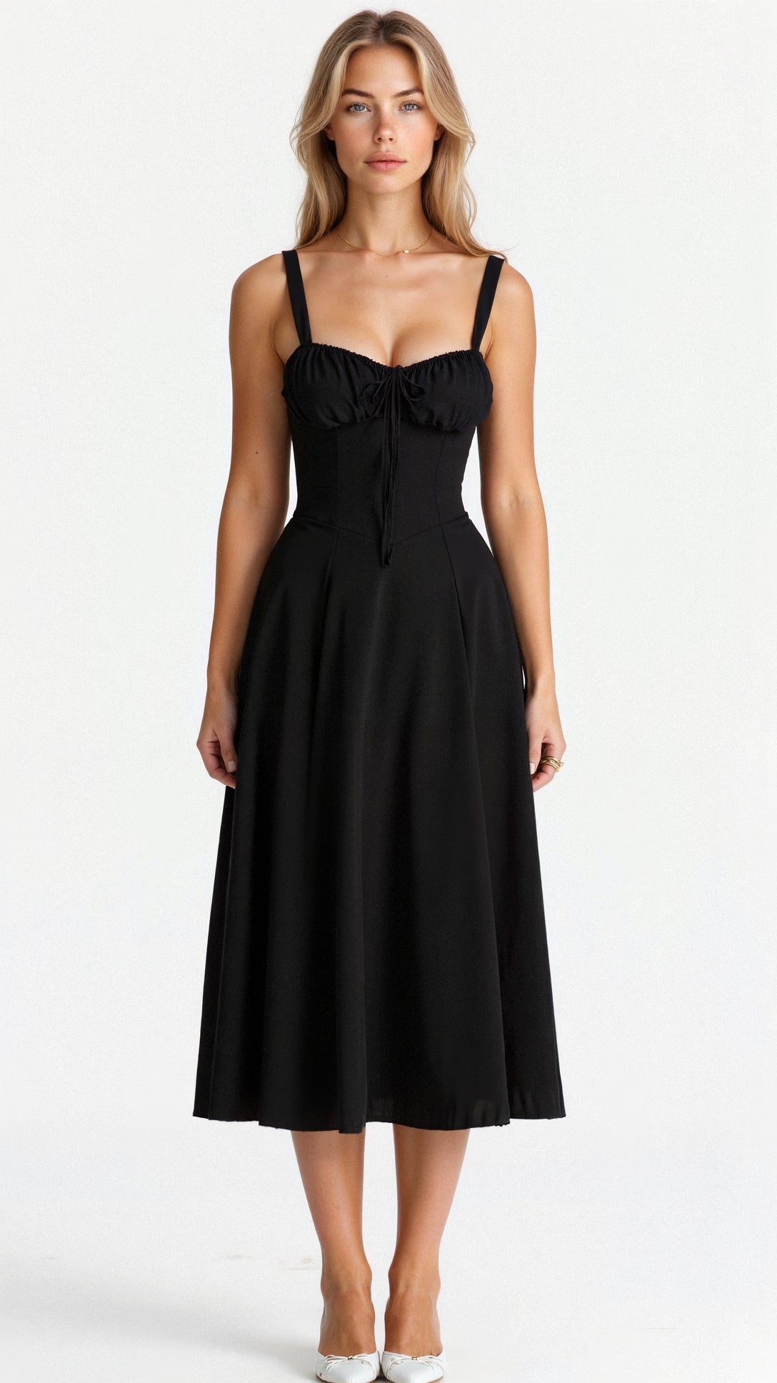 Kiana | Fitted Midi Dress with Defined Waist