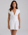 Mariana | Gingham Stretch Cotton Mini Dress