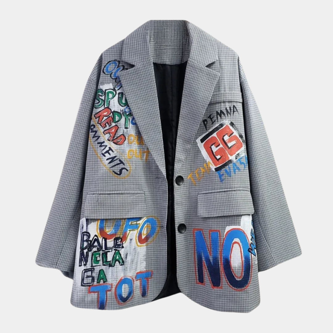 Graye | Oversized Graphic Print Blazer