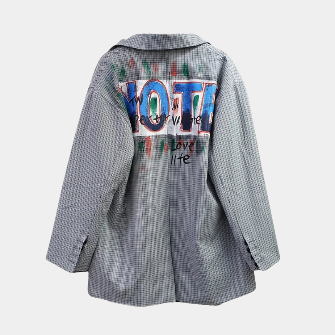 Graye | Oversized Graphic Print Blazer