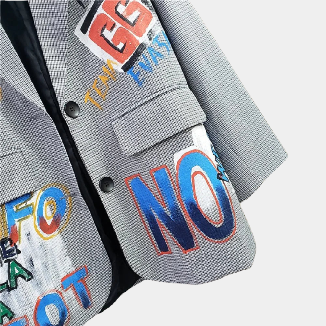 Graye | Oversized Graphic Print Blazer