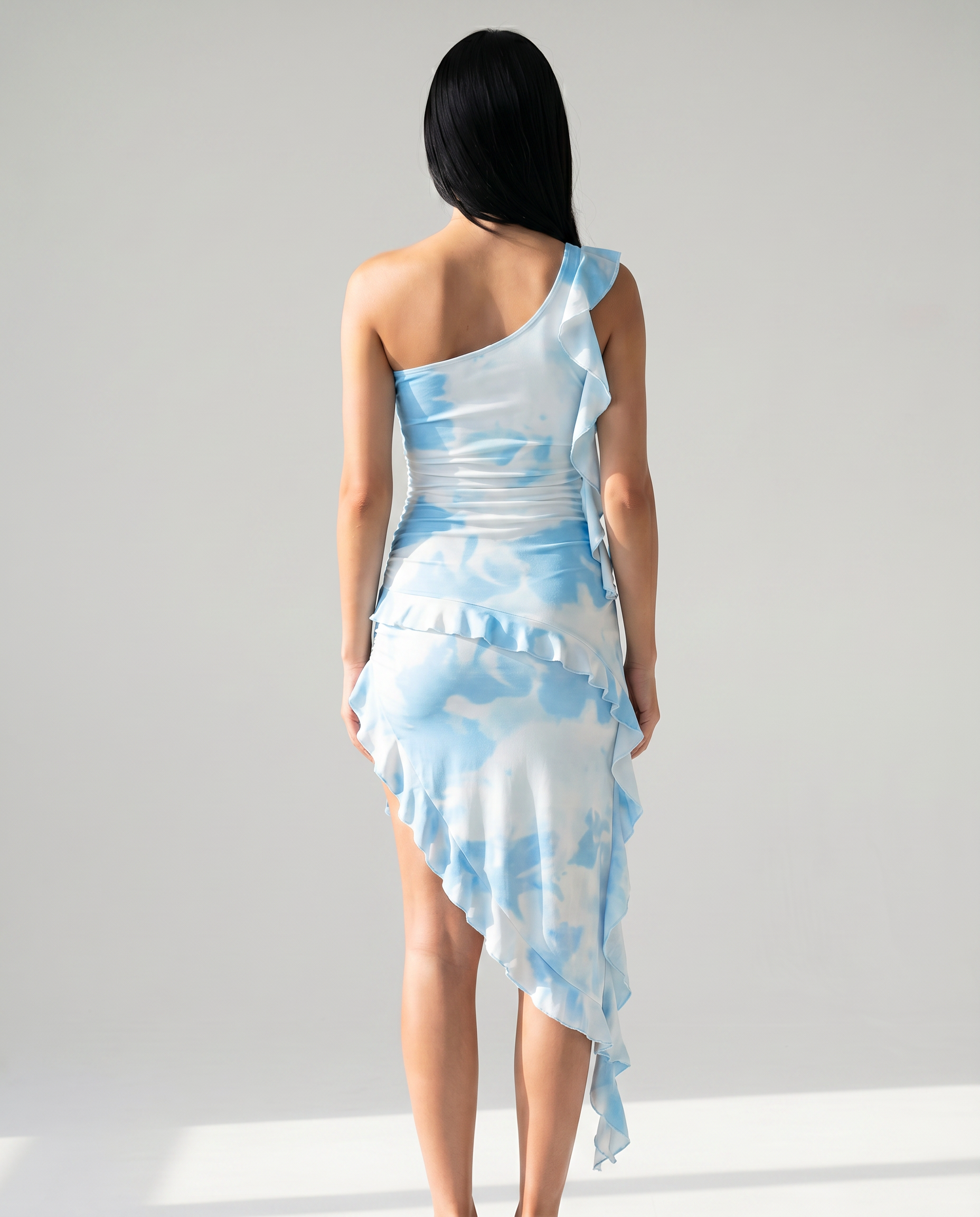 Maxine | One-Shoulder Bodycon Dress with Ruffle Detail
