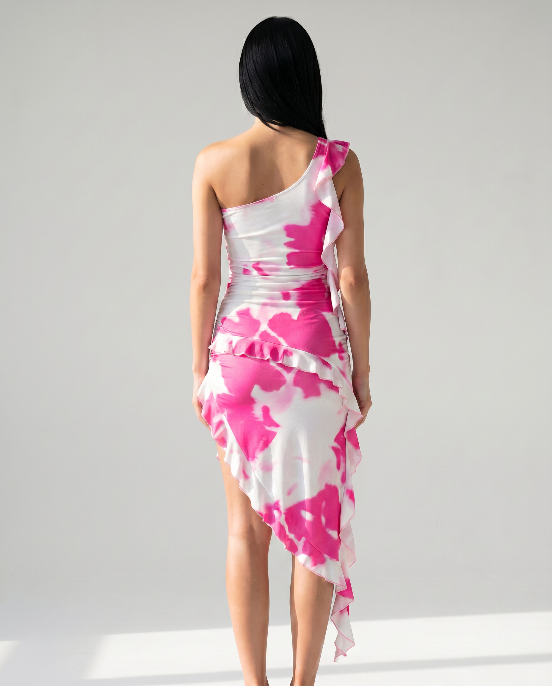 Maxine | One-Shoulder Bodycon Dress with Ruffle Detail