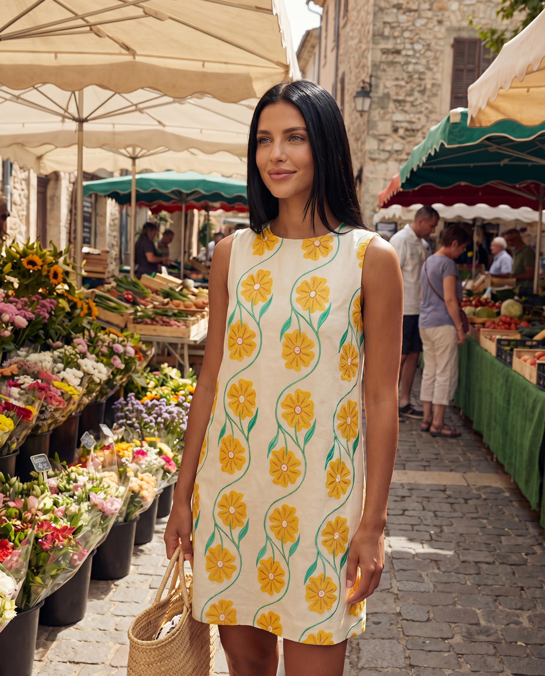 Sofia | Sleeveless Mini Dress with Floral Print