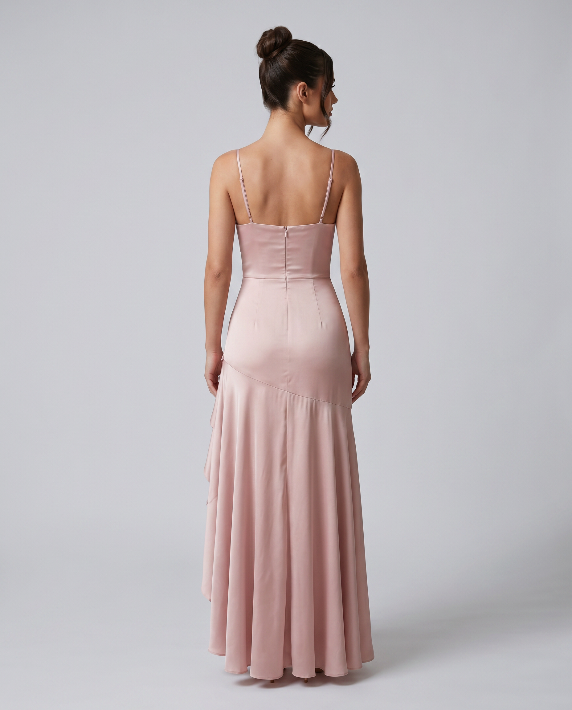 Chiara | Maxi Dress with Cowl Neck and Ruffle Hem
