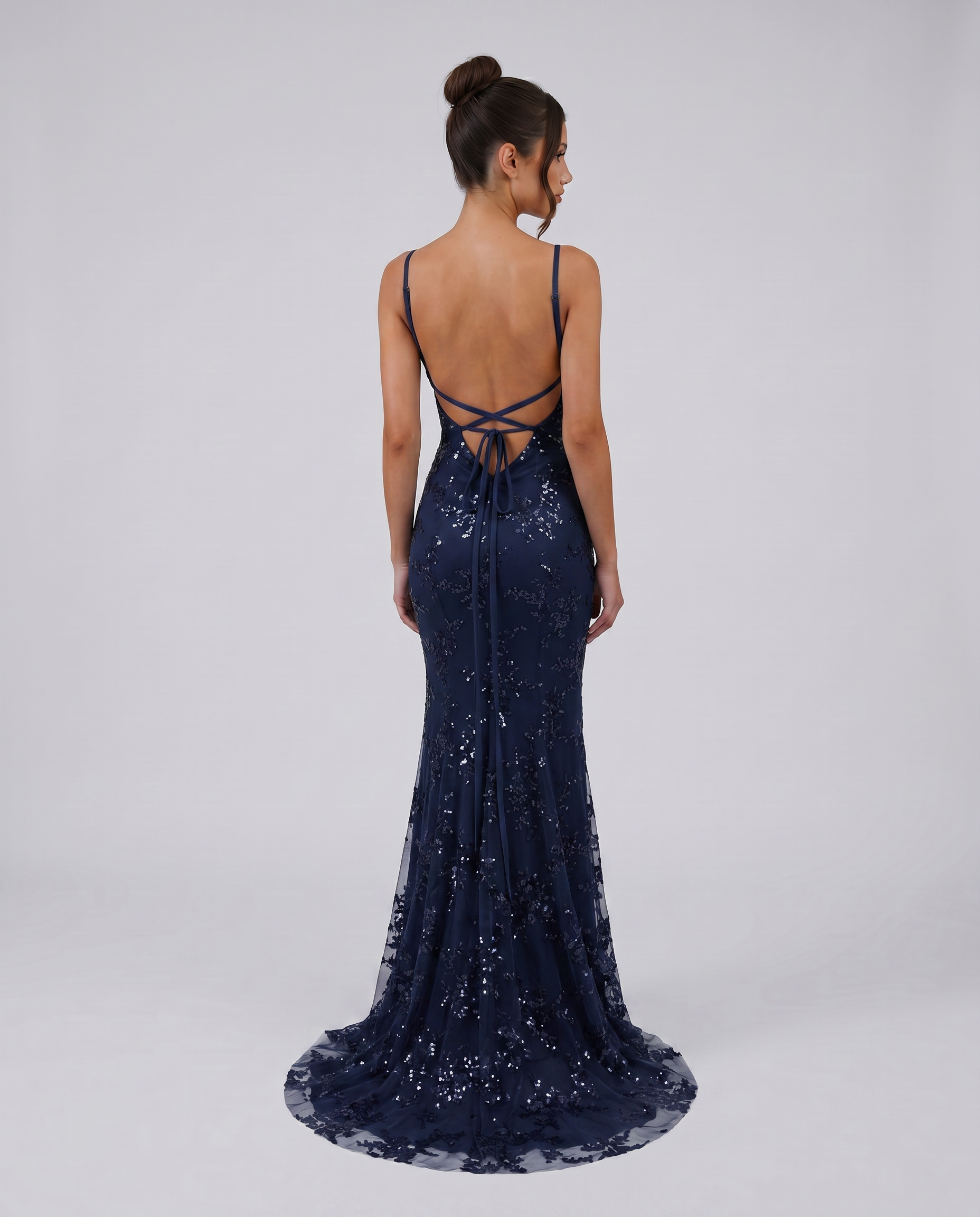 Rita | Maxi Dress with Deep V-Neck and Embellished Detail