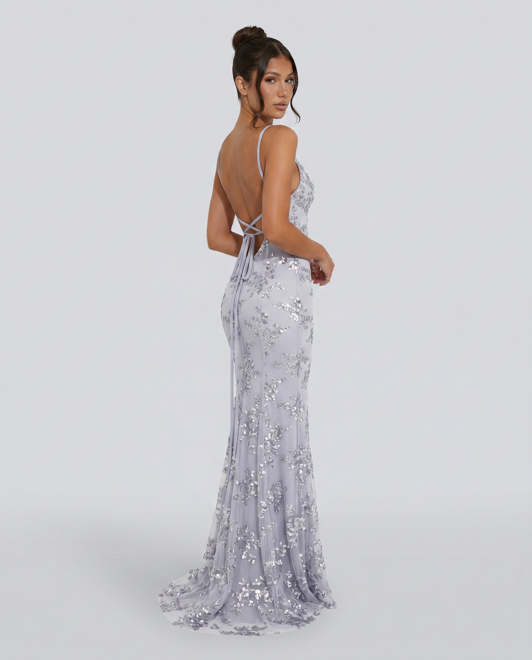 Rita | Maxi Dress with Deep V-Neck and Embellished Detail
