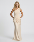 Luisa | Maxi Dress with One-Shoulder Draped Design