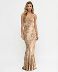 Leta | Maxi Dress with Satin Finish and Floral Pattern