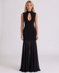 Novah | Maxi Dress With Plunge Keyhole Front