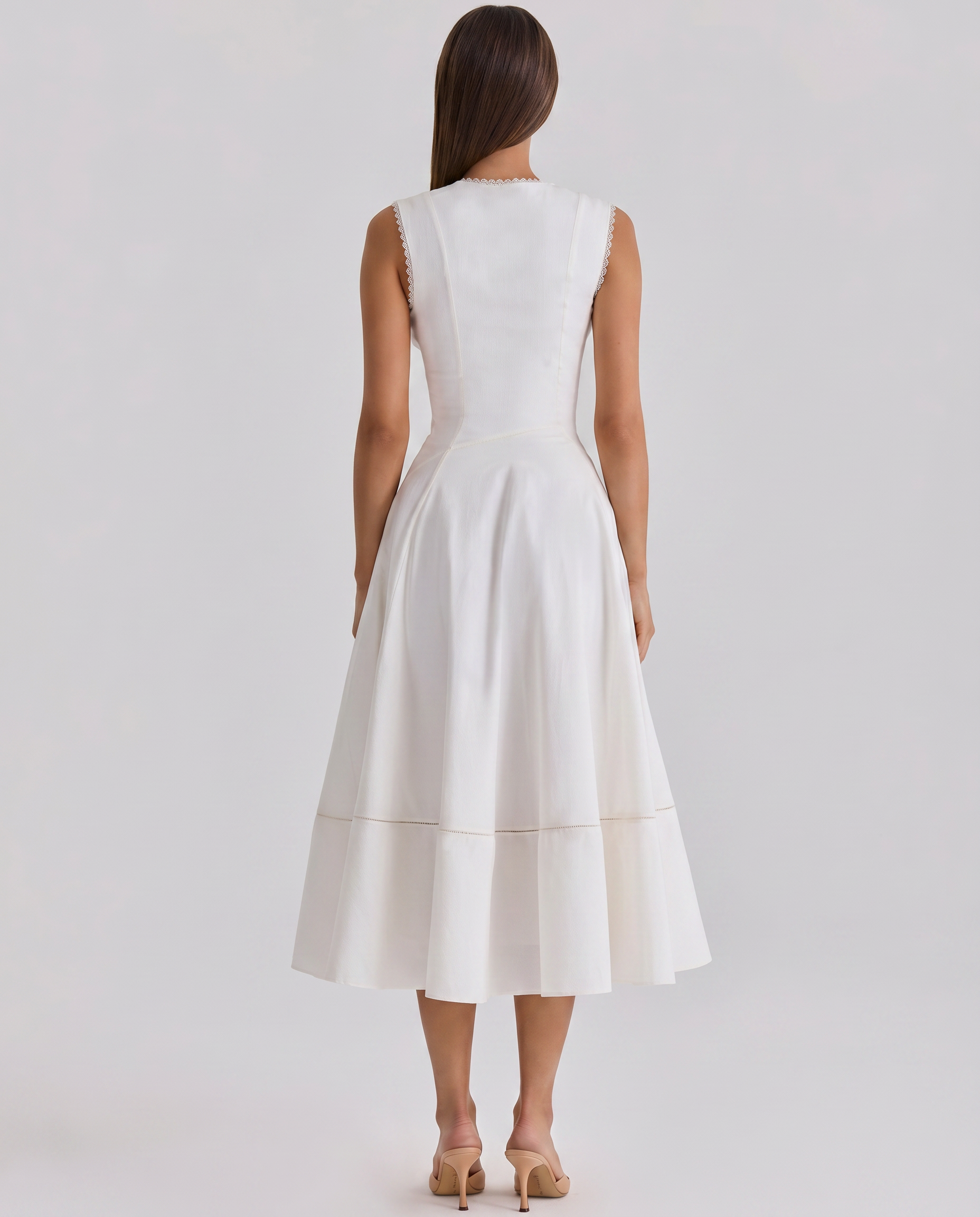 Wanda | Midi Sundress with Waist Cinch Detail