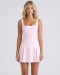 Candy | Mini Dress in Stretch Crepe with Flared Skirt