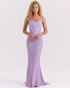 Vilma | Lace Corset Maxi Dress