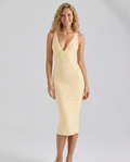 Gilda | Midi Bandage Dress with Contour Panel Detail
