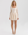 Reva | Lace Mini Dress with Long Sleeves