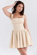 Queen | Mini Dress with Check Pattern