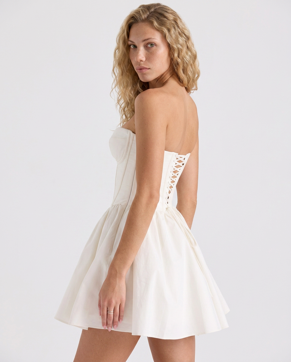 Traci | Strapless Corset Mini Dress