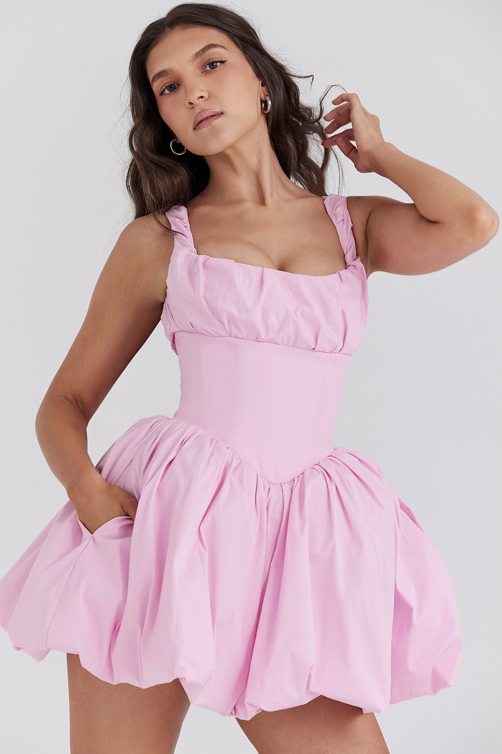 Megan | Cotton Tulle Mini Dress