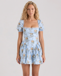 Melisa | Print Cotton Mini Dress