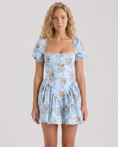 Melisa | Print Cotton Mini Dress