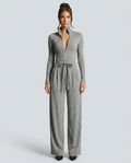 Audrey | Sparkling Zip-Front Jumpsuit