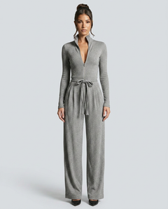 Audrey | Sparkling Zip-Front Jumpsuit
