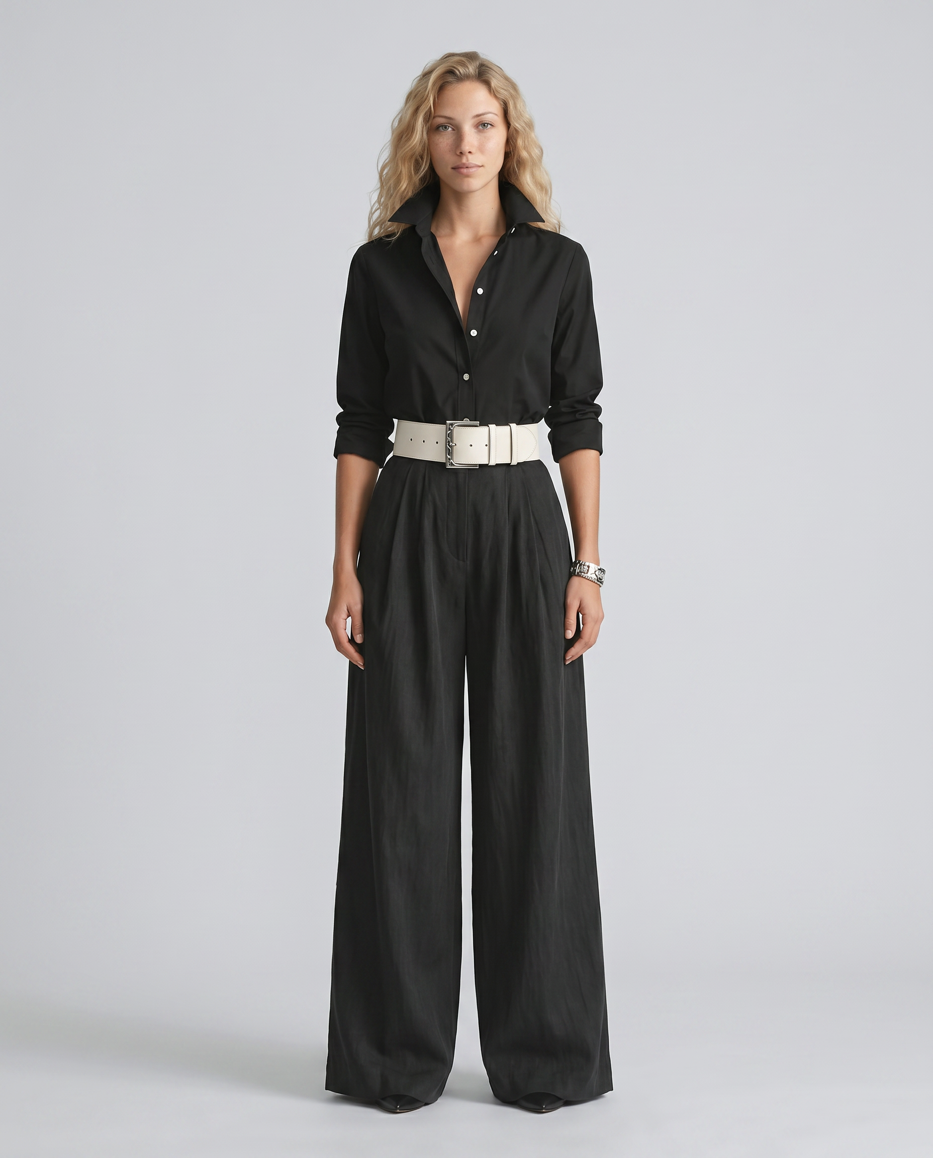 Leah | Belted Wide-Leg Jumpsuit