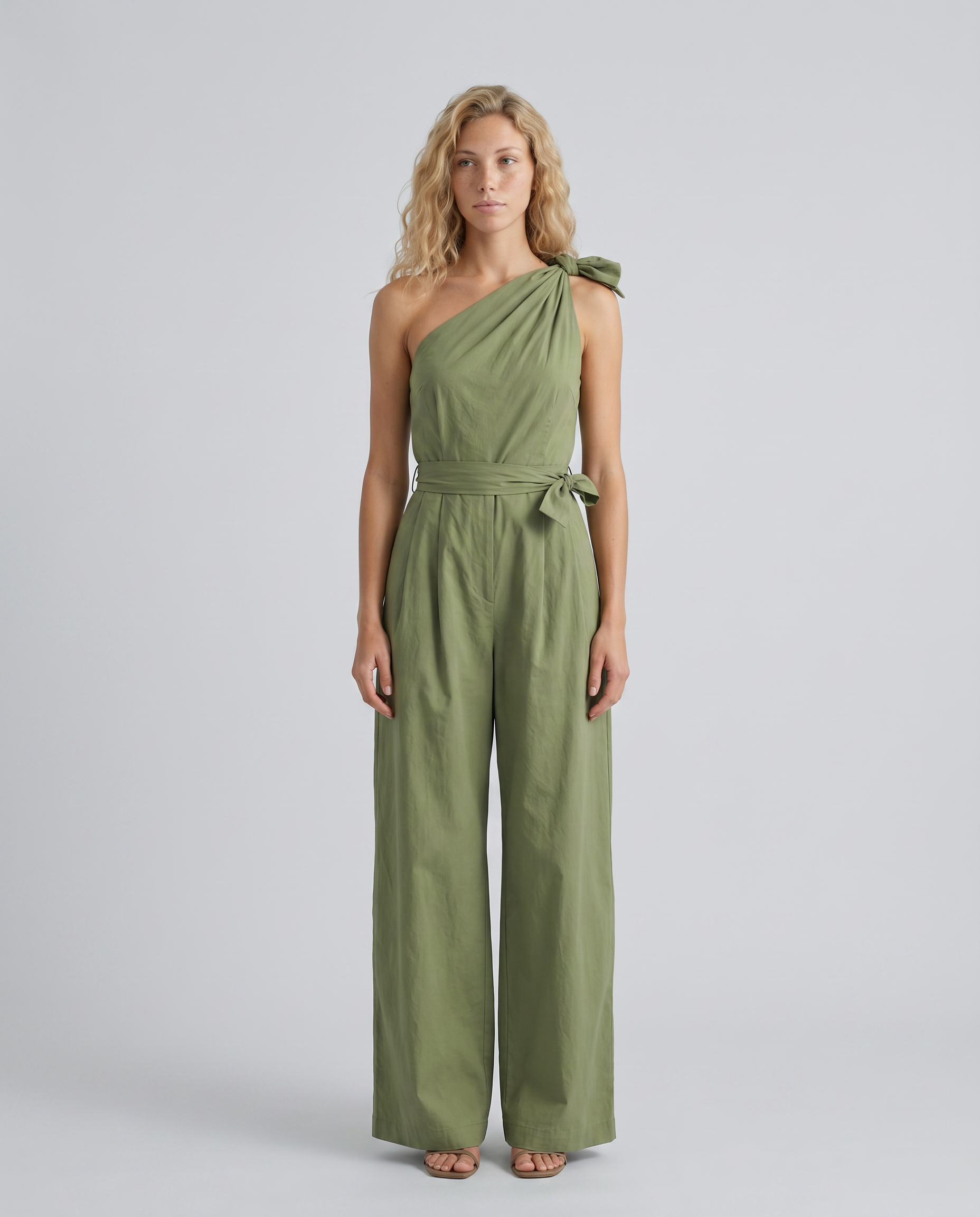 Leslie | One-Shoulder Wide-Leg Jumpsuit