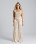 Sadie | Linen-Blend Wide-Leg Pants