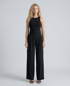 Letha | Draped Wide-Leg Trousers