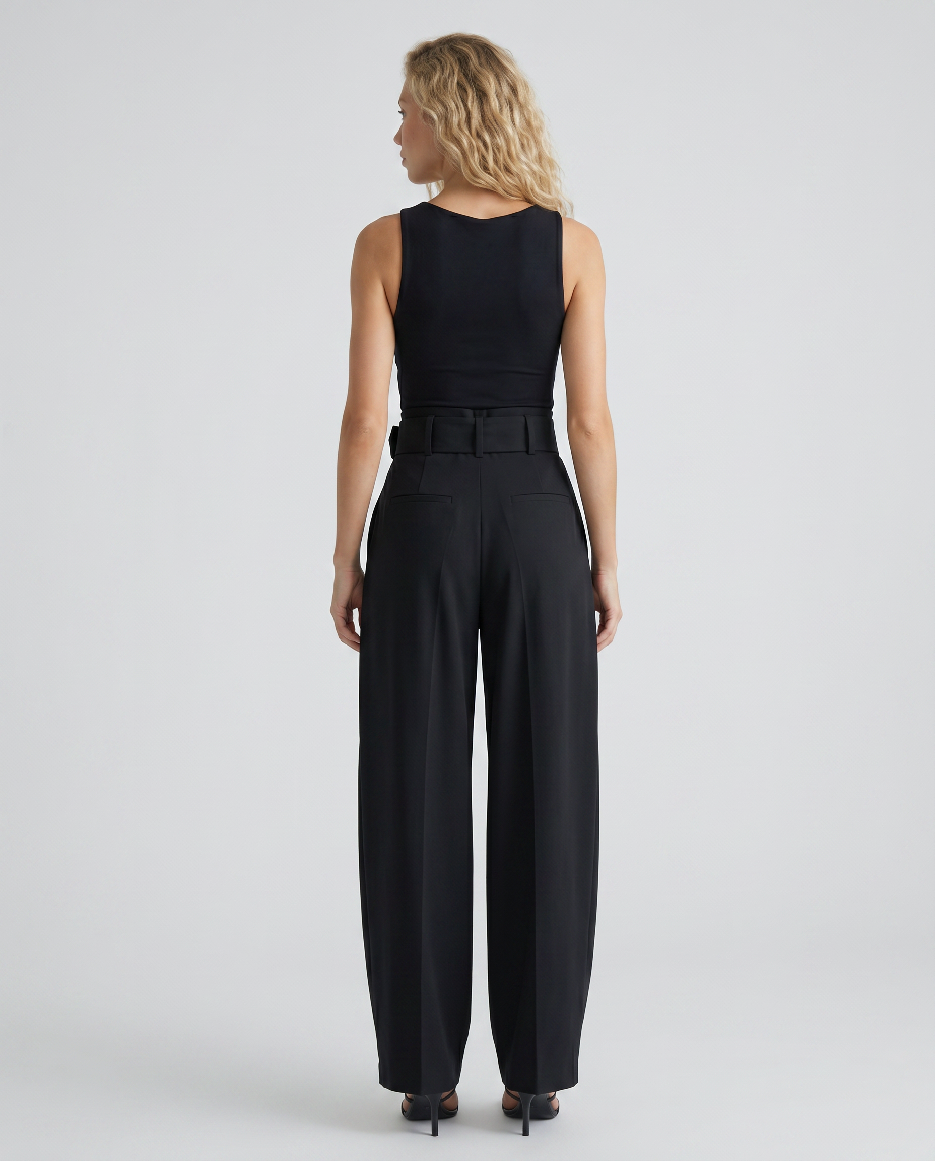 Letha | Draped Wide-Leg Trousers