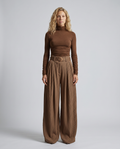 Liz | Wide-Leg Pleated Trousers