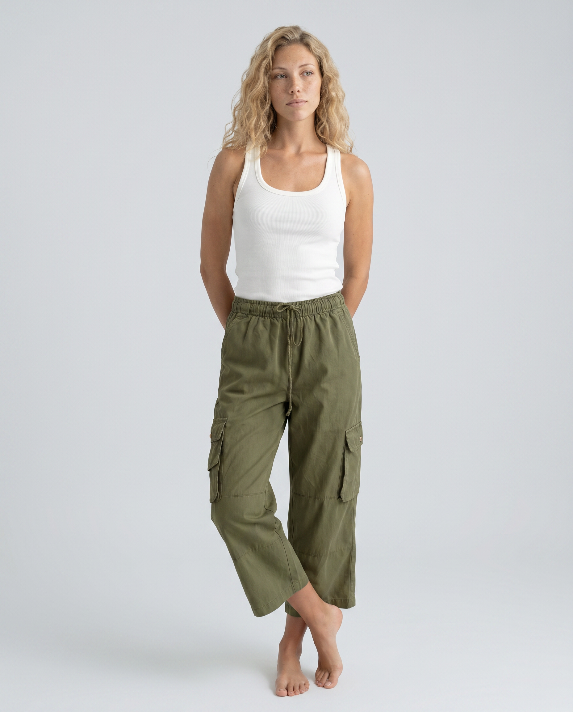 Tammi | Drawstring Cargo Pants with Multi Pockets