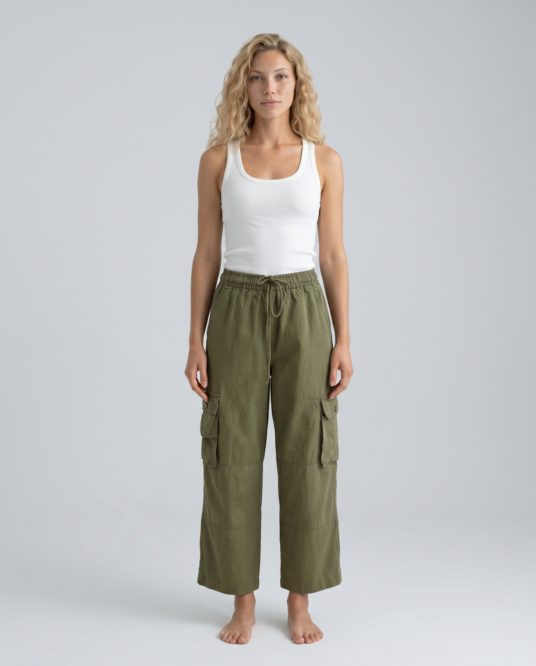 Tammi | Drawstring Cargo Pants with Multi Pockets